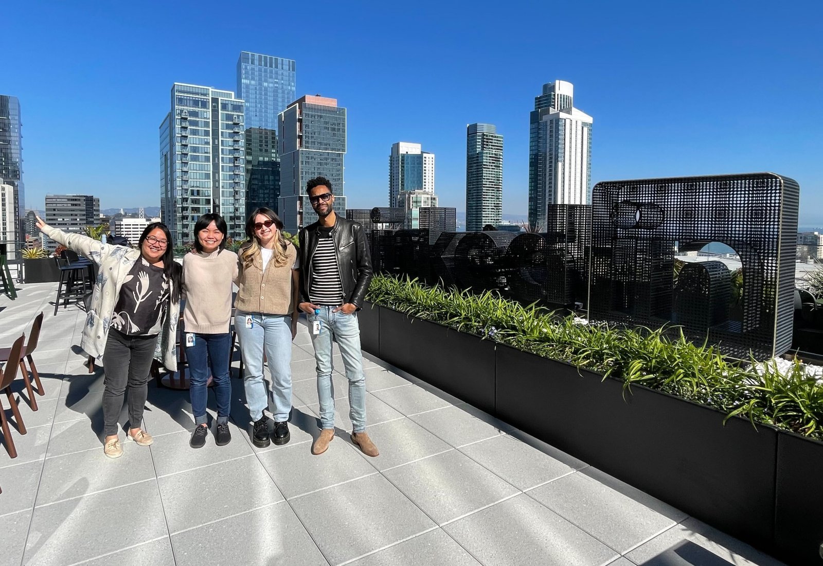 LinkedIn employees smiling 